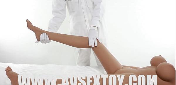  Avsextoy Alisa 158cm Tan Skin Love Sex Doll Silicone Entity Body Lifelike Real Doll CR32925